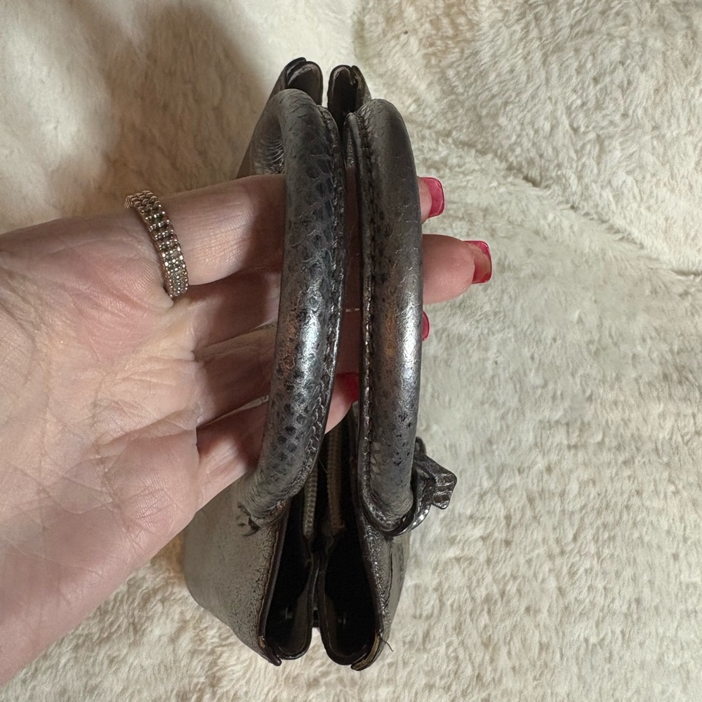 Michael Kors Adele Medium Metallic Silver Patchwo… - image 4